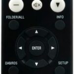 RC-1214 Replace HiFi System Remote Control Compatible with Denon CD Receiver RCD-M41 RCD-M41DAB DM41 D-M41 Home Theater Mini Amplifier & Bookshelf Speaker Hi-Fi Stereo System