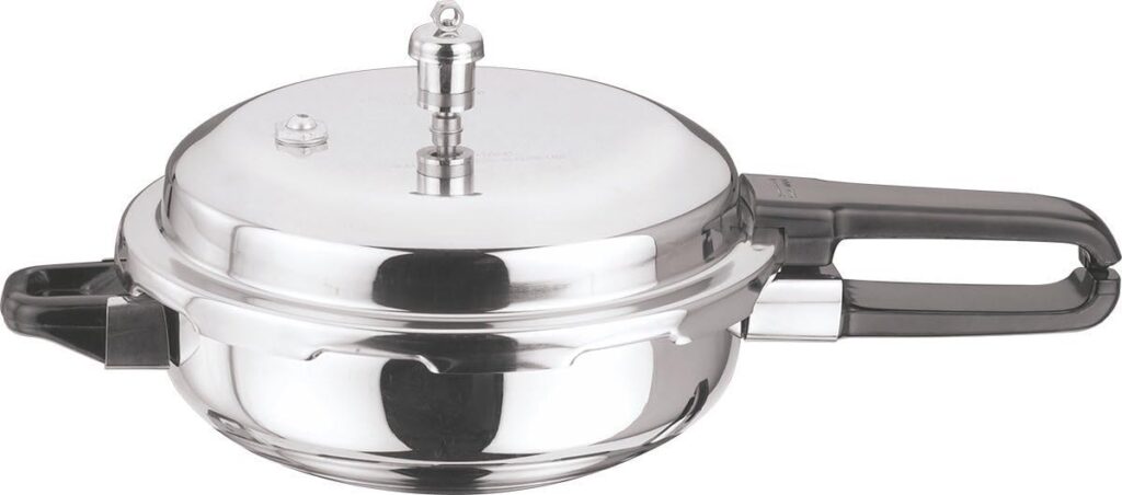 Vinod Stainless Steel Pressure Cooker (Senior 4 Liter Pan)