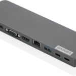 Lenovo 7-in-1 Portable USB-C Mini Dock – HDMI & VGA, 45W Charging, Compatible with Lenovo, Apple & USB-C Laptops, G0A70065US