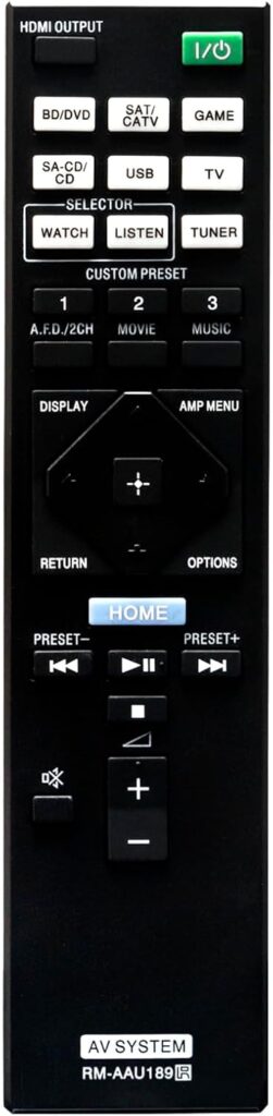 RM-AAU189 Replaced Remote fit for Sony 1-492-706-11 149270611 STR-DN1050 STR-DN850 STRDN1050 STRDN850 7.2 Channel Home Theater 4K AV Receiver