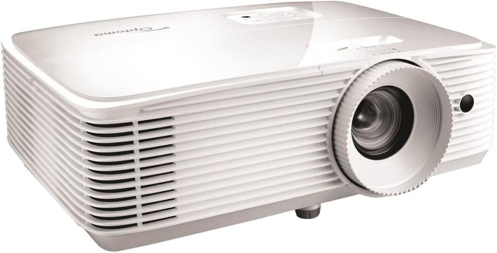 Optoma HD39HDRx High Brightness HDR 1080p Home Theater Projector | 120Hz Refresh Rate | 4,000 Lumens | Fast 8.4ms Response time with 120Hz | Easy Setup, 1.3X Zoom | 4K Input | Quiet 26 dB Operation