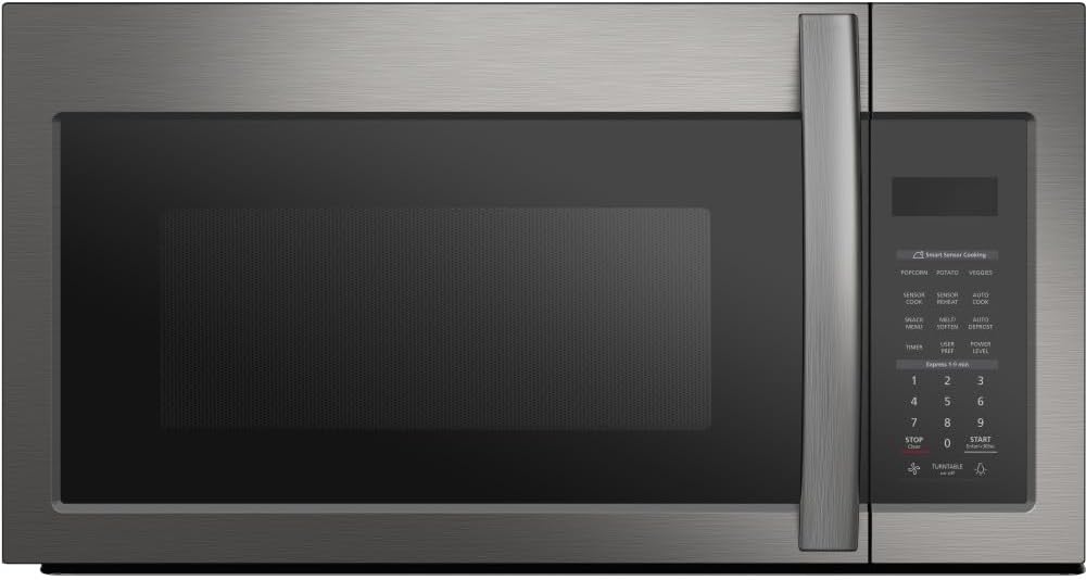 Black+Decker 1.9 Cu Ft 1000 Watts Over The Range Microwave Oven with LED Display, Child Lock, Stainless Steel