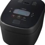 Zojirushi NW-QAC18 10-Cup Capacity Flat-Top Induction Cooker and Warmer with Custom Cooking Pan, Double Nonstick Coating for Easy Clean-Up (Black)