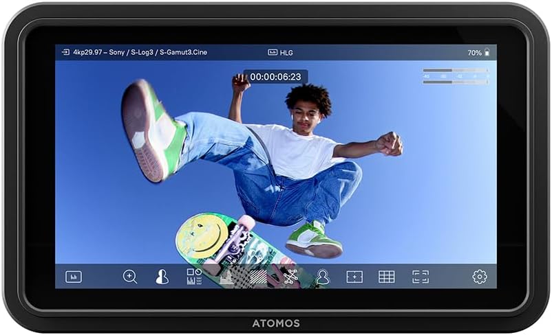 Atomos Shinobi GO HDMI 4K Camera Field Monitor with HDR Touchscreen, All Day Battery Life, and Lightweight Design