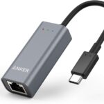Anker USB C to Ethernet Adapter, Portable 1-Gigabit Network Hub, 10/100/1000 Mbps, for MacBook Pro, iPad Pro 2019/2018, ChromeBook, XPS, Galaxy S9/S8, and More