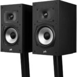 Polk Monitor XT20 Pair of Bookshelf or Surround Speakers – Hi-Res Audio Certified, Dolby Atmos & DTS:X Compatible, 1″ Terylene Tweeter & 6.5″ Dynamically Balanced Woofer (Pair, Midnight Black)