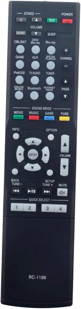 ALLIMITY RC-1189 Replacement Remote Control Compatible with Denon 7.2 Channel Full 4K Ultra HD AV-Receiver AVRS700W AVR-S720W AVR-S700W AVR-X520BT AVR-X1100W AVR-X1300W AVR-S510BT AVR-S710W