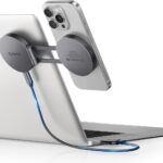 ORICO MiniSnap 1 TB Portable SSD, Magnetic & Scution Cup Design, Foldable Stand for Magsafe Phone, Up to 2000MB/s, External Solid State Drive, for iPhone Tabelt and Labtop – SC20Pro