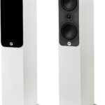 Q Acoustics 5040 Floorstanding Speaker Satin White (Single Speaker-Order Two Units) Stereo System for Home Entertainment Center, Surround Sound TV/Record Player