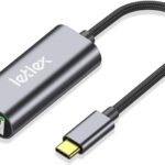 USB C to Ethernet Adapter, 1000 Mbps USB-C Gigabit Ethernet Adapter Compatible with MacBook Pro and Air for Thunderbolt 3 USB 4, Ethernet to Type C USBC Adapters for Mac Windows Android