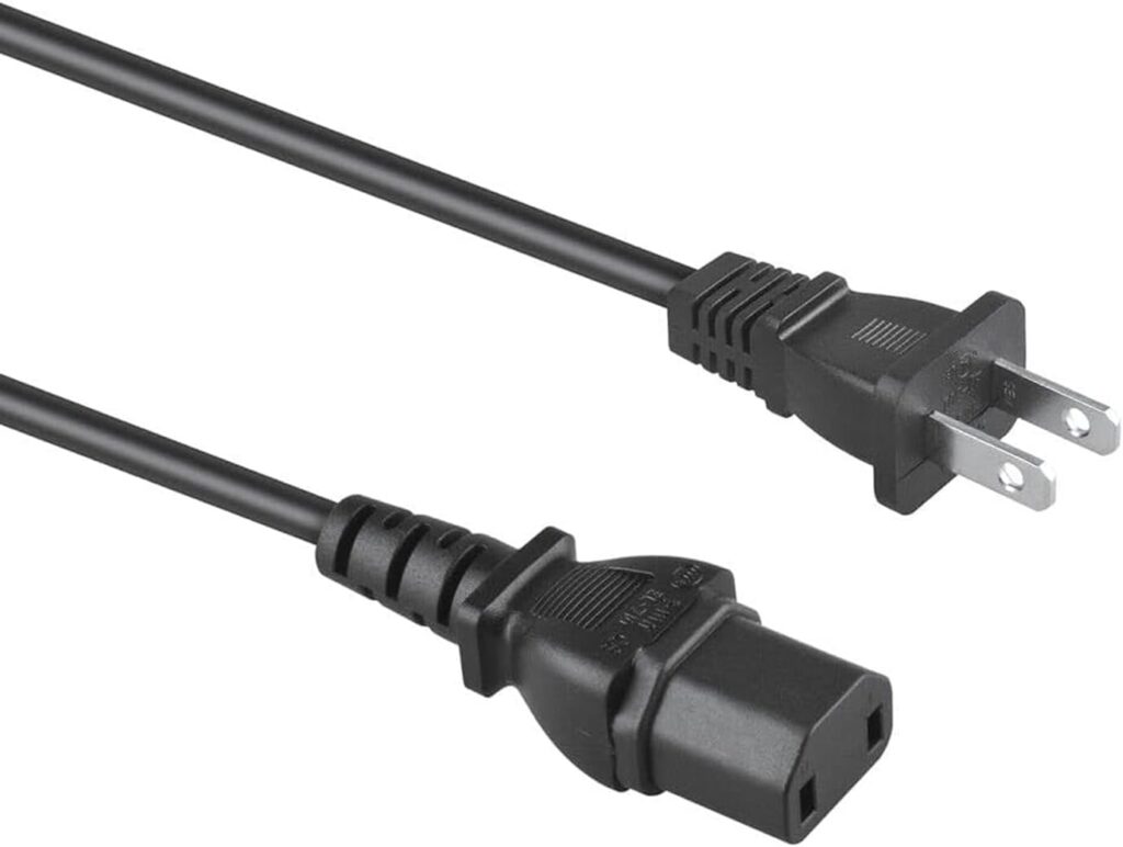 Guy-Tech AC in Power Cord Outlet Socket Cable Plug Lead Compatible for Pyle Pro PT628A PylePro 400-Watt 5.1 Channel Home Theater System