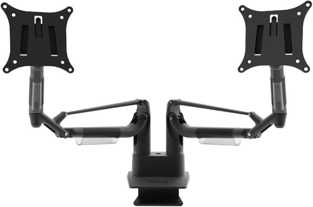 Kanto DMS2000 Dual-Monitor Desktop Mount for 17-inch to 32-inch Displays | Black