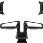 Kanto DMS2000 Dual-Monitor Desktop Mount for 17-inch to 32-inch Displays | Black