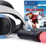 PlayStation VR Marvel’s Iron Man VR Bundle, Compatible with PS4 & PS5: VR Headset, Camera, Move Motion Controllers (Renewed)