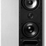 Polk Audio Vanishing Series 265-LS in-Wall 3-Way Loudspeaker, Dual 6.5″ Dynamic Balance Drivers & 1″ Ring-Radiator Tweeter, Polk PowerPort Technology, Rotating Cam System for Easy Installation,White
