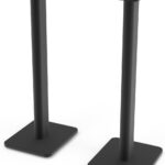 Kanto SP26PL Black Metal Speaker Stand (26 inches) – Universal Fit, Hidden Cables, Rotating Top Plate, Carpet & Hardwood Feet, ¼’-20 Mounting, Pair