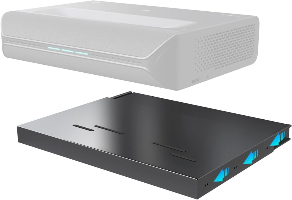 NexiGo AS200 Motorized Sliding Tray for Ultra Short Throw (UST) Projector, Extend Up to 150 Inch Picture, Auto Retractable Tray Telescopic Design, Smart Sync with Projector Power