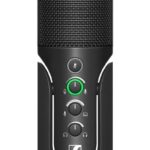 SENNHEISER Professional Profile – USB Cardioid Condenser Microphone & Table Stand, 1.2 m USB-C Cable – Mute Button, Built-in Headphone Jack, Gain, Mix & Volume Control, for PC & Mac,Black