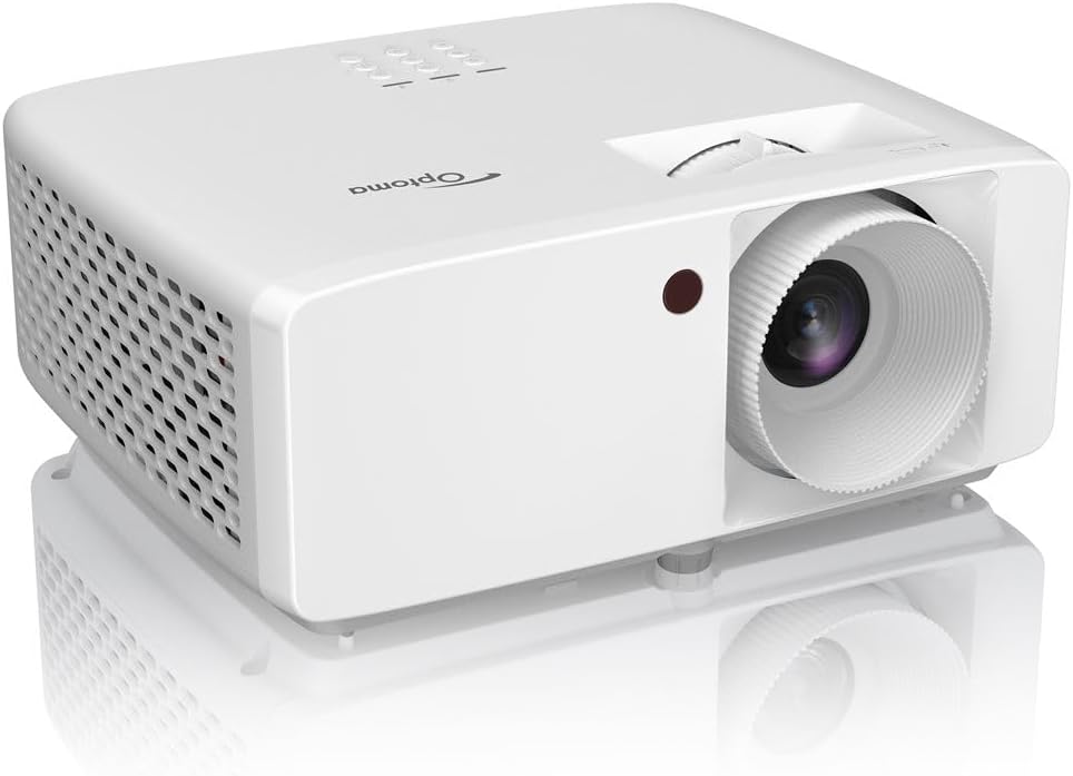 Optoma HZ40HDR HD DLP Theatre and Gaming Projector – White