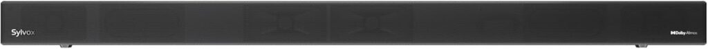 SYLVOX Outdoor Soundbar, Dolby Atmos, IP65 Waterproof, 2.1 Channel, Bluetooth 5.3, HDMI/AUX/ARC/Optical/USB, Ultra-Slim Design, 4 EQ Modes, Works Outdoor TV(Elf S3)
