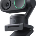 Insta360 Link 2 PTZ Dual Axis Gimbal AI-Powered 4K Webcam with 1/2″ Sensor for Increased Detail, Pro Audio, Gesture Control, HDR, AI Tracking, Deskview and Streamer Mode – Built-in Privacy Protection