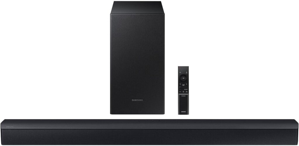 Samsung HW-C43C/ZA 2.1 ch DTS Virtual:X Soundbar 270-Watts w/ Subwoofer, Black (Renewed)