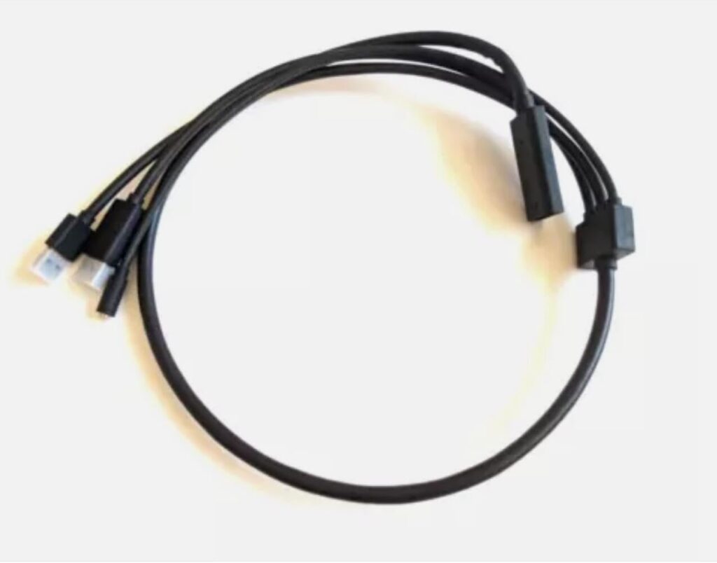 3 in 1 Connecting Cable Cord 0.9M Virtual Reality PC Games for Valve Index VR Headset Part