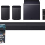 Samsung Q Series Soundbar HW-Q990F 11.1.4 ch Subwoofer + Rear Speaker (2025) Q-Symphony Bundle with CPS Exclusive 26 Month Protection Pack & Deco Gear Complete Home Theater Beginner’s Guidebook