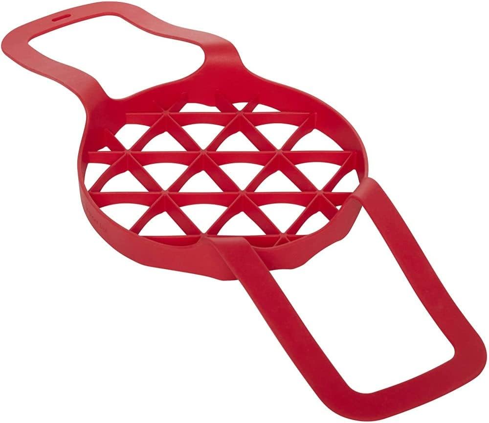 Instant Pot Official Silicone Bakeware Sling – Multi-Use, Heat-Resistant, BPA-Free, Compatible with 6-Quart and 8-Quart Cookers, Red – Ideal for Lifting, Roasting, and Healthier Cooking