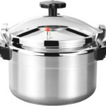 Luxshiny Stainless Steel Pressure Cooker, Gas Stove Top Pressure Canner 7L Safety Aluminum Canning Pot Household Cooker Pot Induction Cookware Pot Silver