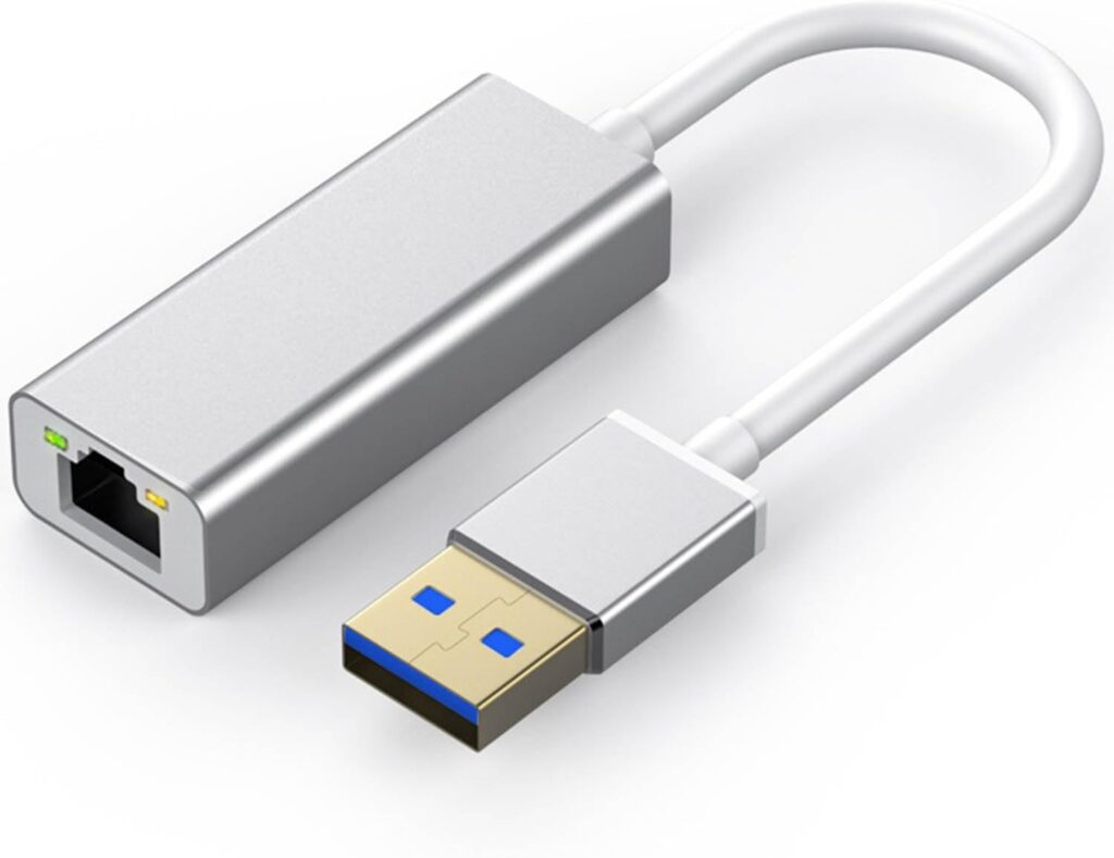 USB to Ethernet Adapter for Nintendo Switch, Laptop, PC, USB to RJ45 Gigabit LAN Network Converter, Switch Ethernet Adapter Wired Internet LAN Supports 10/100/1000Mbps (No Driver Required)