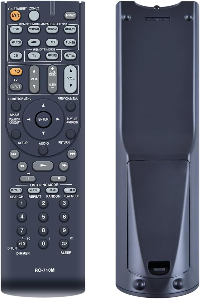 RC-710M Replacement Remote Control for Onkyo AV Receiver TX-SR606S TXSR606 HTS7100 TX-SR606 HT-S7100 TX-SR606B TXSR606B TXSR606S
