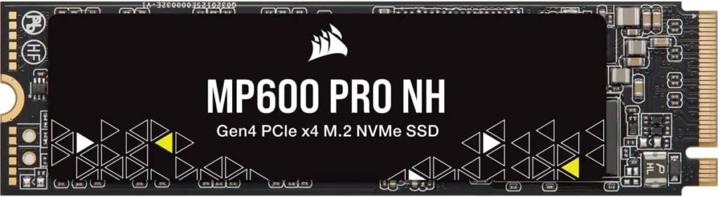 Corsair MP600 PRO NH 8TB PCIe Gen4 x4 NVMe M.2 SSD – High-Density TLC NAND – M.2 2280 – DirectStorage Compatible – Up to 7,000MB/sec – No Heatsink – Black