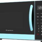 FRIGIDAIRE 0.9-Cubic Feet Microwave Oven with Oversized Display, Blue