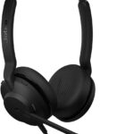 Jabra Evolve2 30 SE (2025 Version) Wired Dual-Ear Headset with Microphone for Work – Computer Headset – New USB-A and USB-C Cable – Works with All Online Meeting Platforms – Black