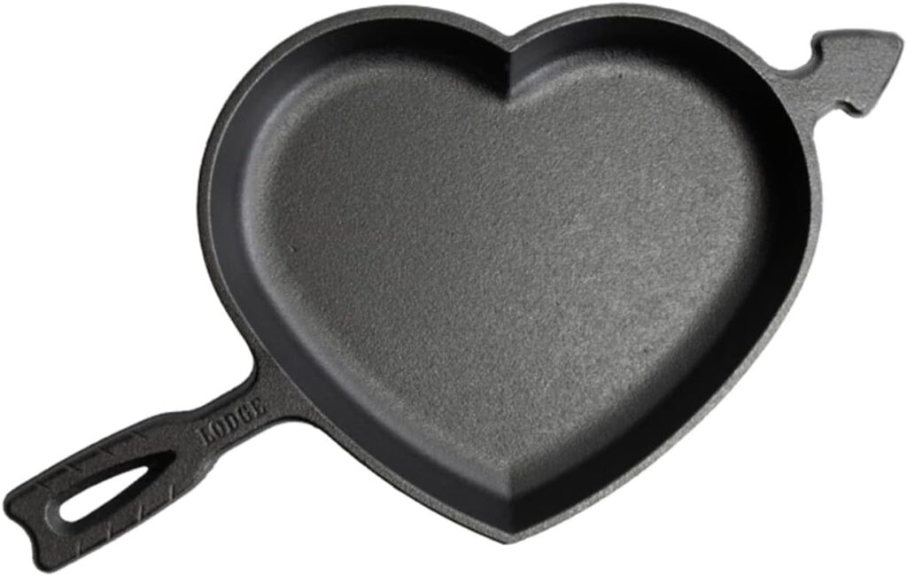 Lodge Seasoned Cast Iron Heart Skillet