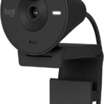 Logitech Brio 301 Full HD Webcam with Auto Light Correction, Show Mode, Noise Reduction Mics, Privacy Cover, Works with Microsoft Teams, Google Meet, Zoom, Nintendo Switch 2 new GameChat mode – Black