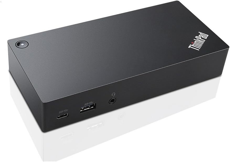 Lenovo ThinkPad USB-C UltraDock With 90W 2 Prong AC Adapter (40A90090US, USA Retail Packaged)