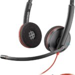 Plantronics – Blackwire 3220 – Wired Dual-Ear (Stereo) Headset with Boom Mic – USB-A to connect to your PC and/or Mac