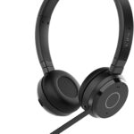 Jabra Evolve 65 TE (Third Edition) Wireless Dual-Ear Headphones – Noise-Canceling Mic, 16 hrs Battery Life, Dual Connectivity, MS Teams Certified, Supports Other Platforms, Black