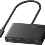Anker USB-C Hub, USBC to 4-Port USBC Adapter, Multiport USB C Splitter, USB 3.2 Display Hub with 100W Max PD & Max 10Gbps Fast Data Transfer for MacBook Pro, iPad, Surface Pro, Dell and More