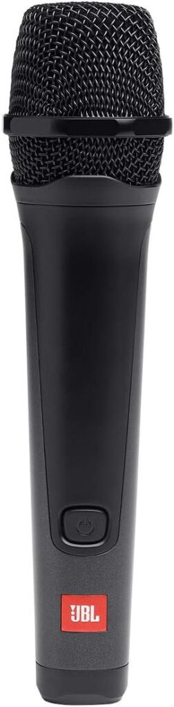 JBL PartyBox Mic 100: Wired Dynamic Vocal Mic with Cable (3M), Quality Performance, Wire mesh Cap with windscreen, Easy to use, Cardioid Polar Pattern, Premium Industrial Design (Black)