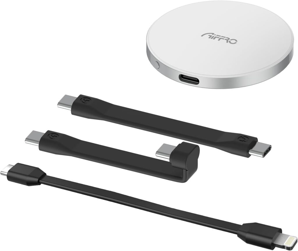 Aiffro P10 Plus Magnetic to USB Portable Solid State Drive,for Lightning Cable, MagSafe Compatible, Up to 2000MB/S, for iPhone X/11/12/13/14 and iOS 13 Later, Magsafe SSD Portable Solution