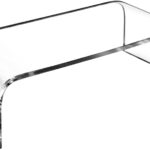 AMT Premium Acrylic Clear Monitor Riser Laptop/PC/Multimedia Monitor Stand for Home Office