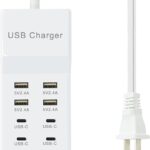 USB Charger, 12-Port USB Charging Station (4 USB-A Ports and 8 USB-C Ports) Multiple USB Charger Station Compatible with iPhone 15/14/13/13pro max 12/12/12 Mini/12Pro/12Pro, Tablet PC, Smartphone