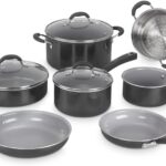 Cuisinart 11-Piece Nonstick Cookware Set, Ceramica XT, Black, 54C-11BK