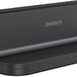 Aluminum Laptop Vertical Stand Organizer, Sturdy Laptop Computer Holder Desktop Stand Compatible with New Retina Apple MacBook Pro/Air, Mac mini and iPad Pro – Black