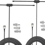 16 feet/5m FM Radio Dipole Antenna for Stereo Receiver Indoor Pioneer Onkyo Marantz Bose Wave Music System FM Radio Home Stereo Receiver AV Audio Video Home Theater Receiver 2 Pack