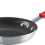 Tramontina Professional 8-Inch Non Stick Small Frying Pan, Heavy-Gauge Aluminum Skillet with Reinforced Nonstick Coating, Red Handle, Dishwasher and Oven Safe