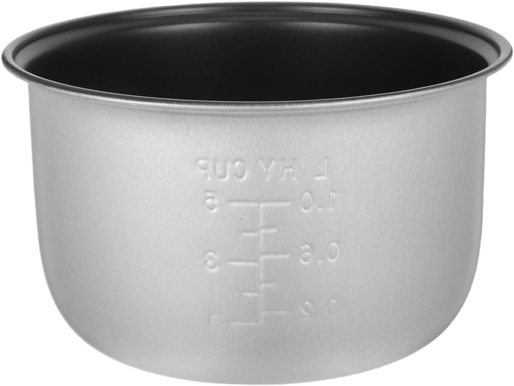 Rice Cooker Inner Pot Replacement: 5 Cup Non-Stick Alloy Inner Insert for Home Cooking – Compatible with Aroma for Rice Cooker Replacement Pot